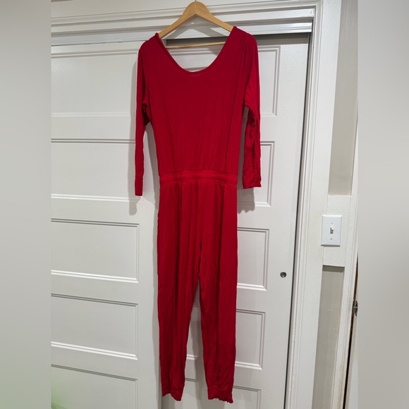 Albion Fit Merry Jumpsuit, Cranberry - Picture 5 of 5